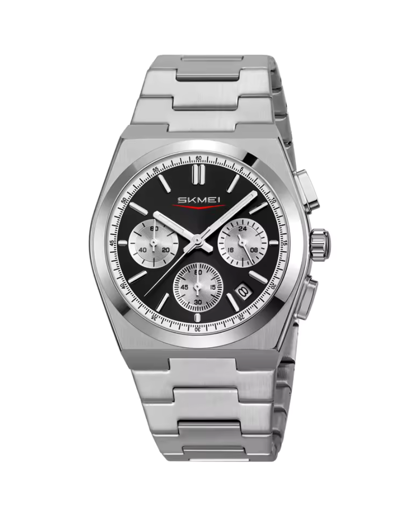 Skmei 9371 Men's Stainless Steel Luxury Wristwatch Classic Style