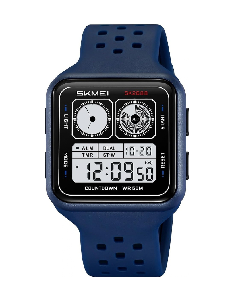 SKMEI 2688 Men's Multifunctional with Blue Strap Digital Sports Watch