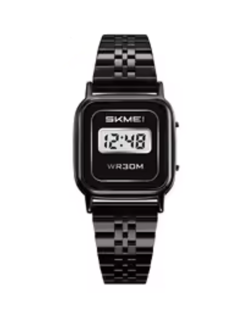 SKMEI 2589 Women's Black Digital Sports Waterproof Bracelet Watch