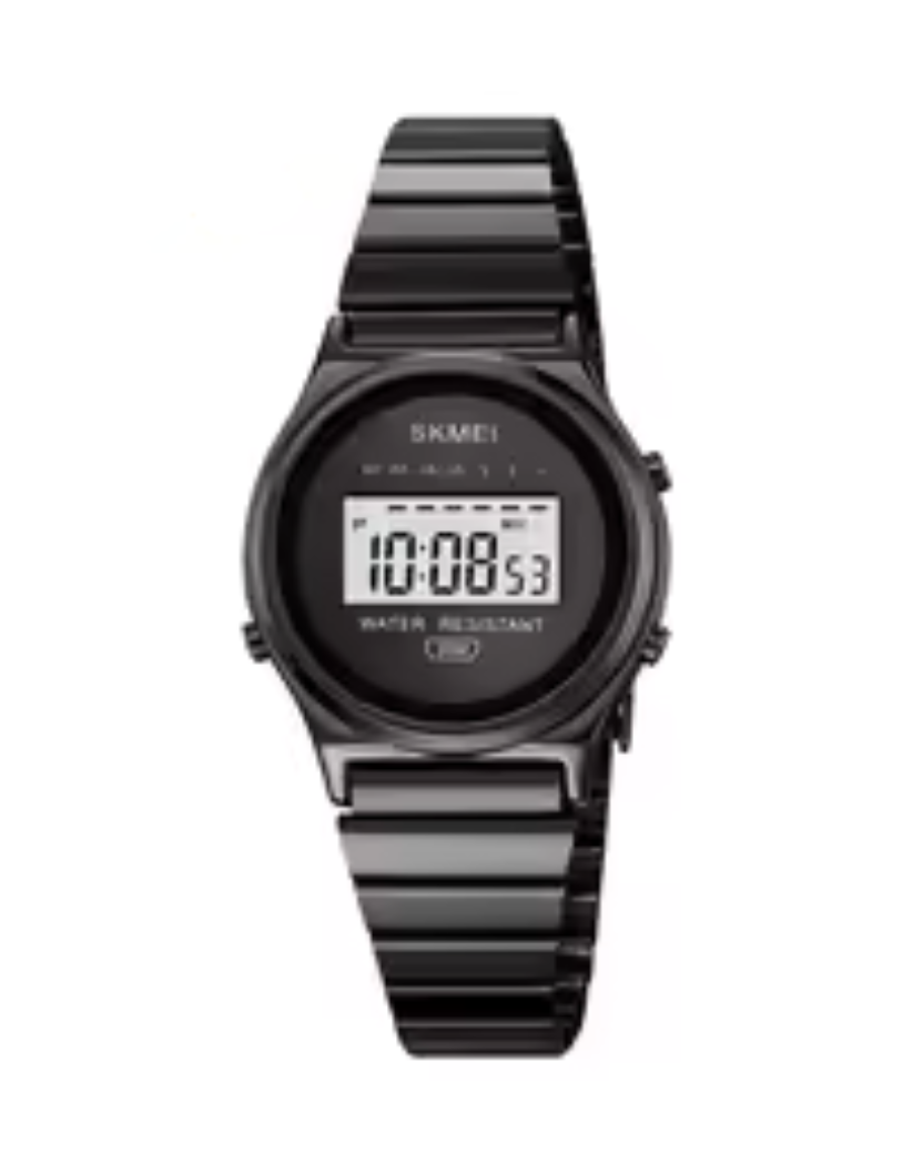 SKMEI 2521 Women's Black Multifunction Alarm Clock Luminous Calendar Sports Leisure Ladies Digital Wristwatch