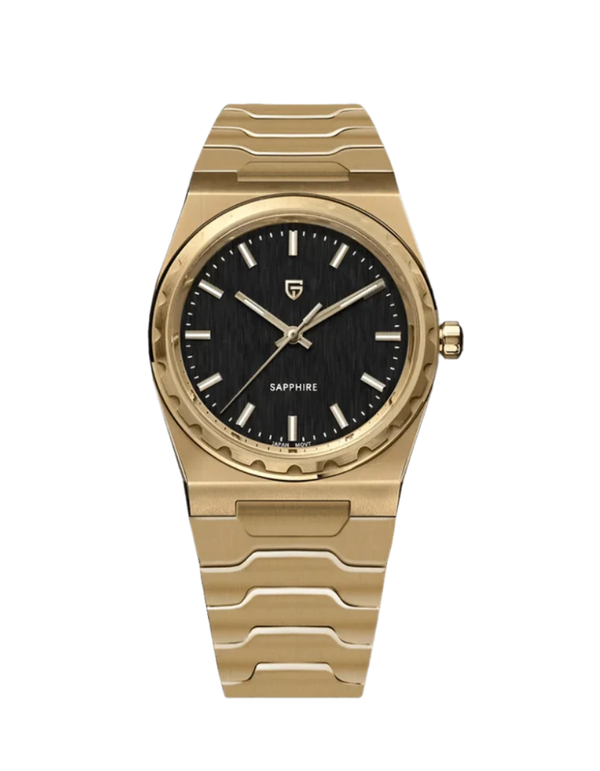 Pagani Design Silver Stainless Steel Blue Dial Quartz Watch for Gents - PD-YSO20-S-CH GOLD/BLUE