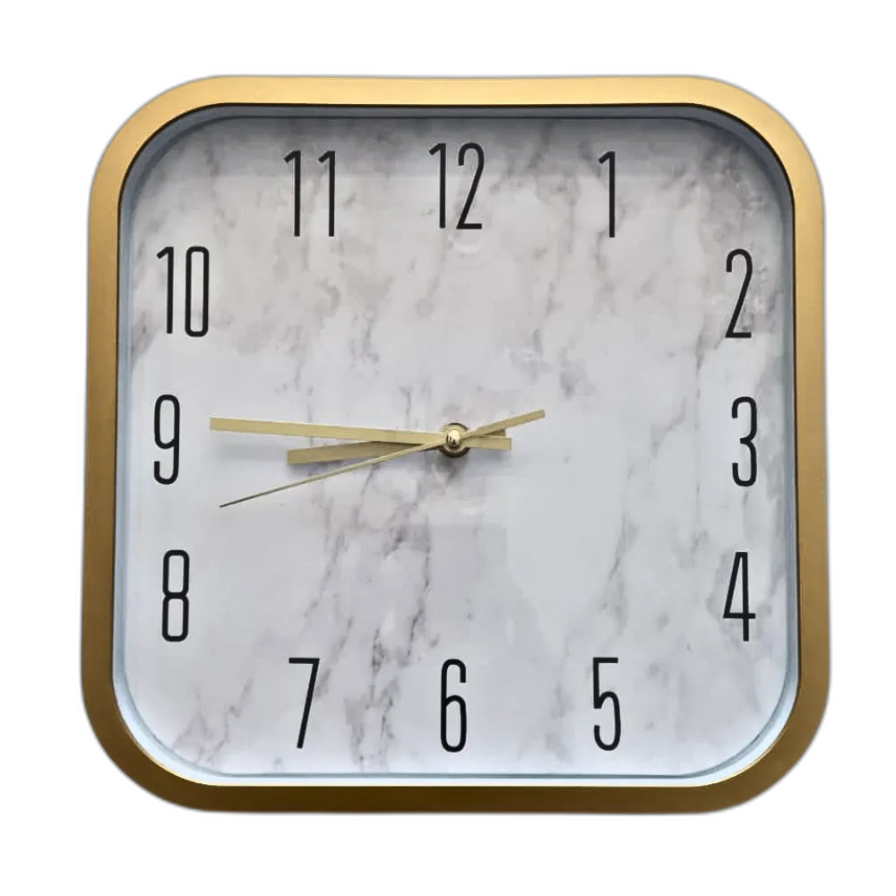 Home Decoration Square Plastic Wall Clock