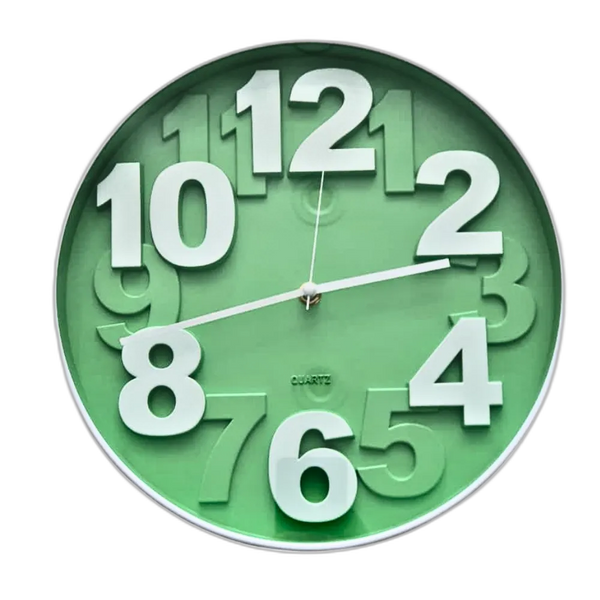 Home Decoration Round Plastic Wall Clock