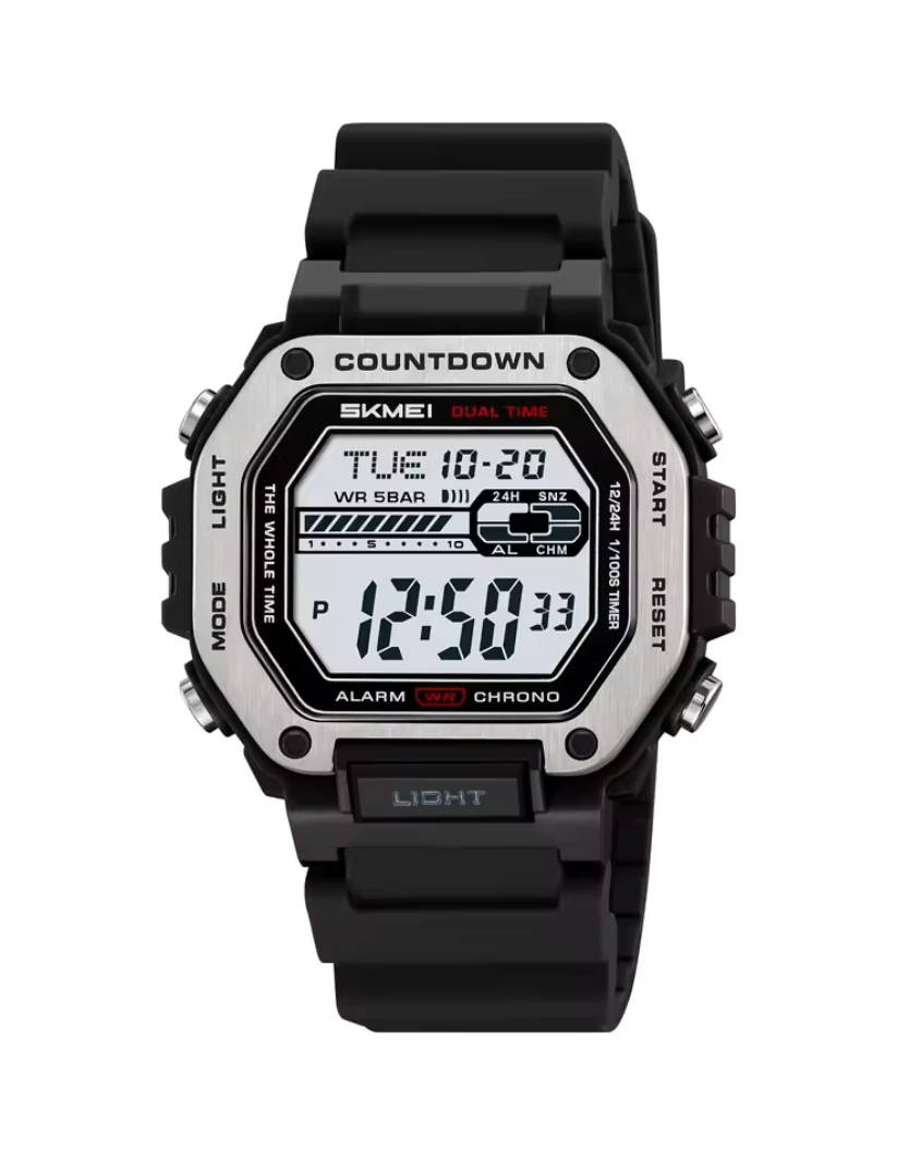 Skmei 2522 Men Black Sport Waterproof Digital Watch