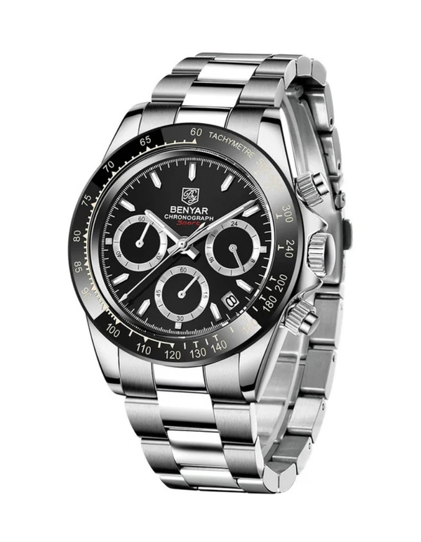 BENYAR Watches Men Luxury Brand Chronograph Male Sport Watches Waterproof Stainless Steel Quartz Watch BY-5169