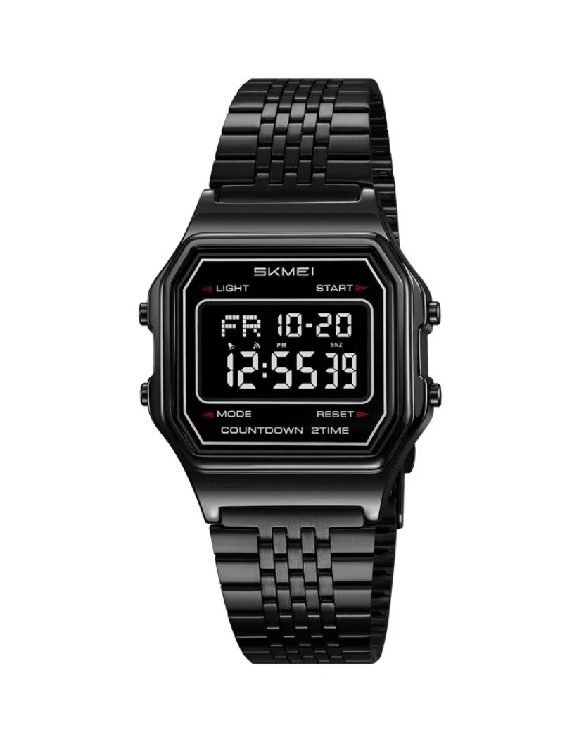SKMEI 2465 Black Digital Stainless Steel Watch 3ATM