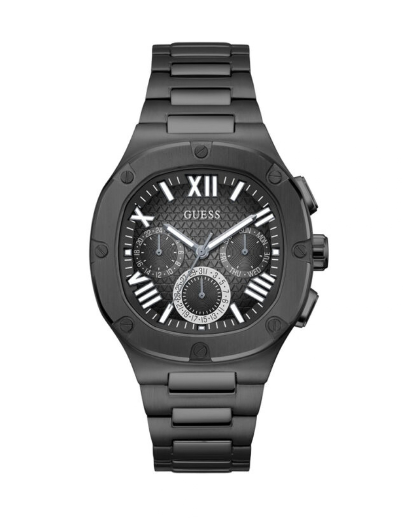 Guess Black Stainless Steel Black Dial Chronograph Quartz Watch for Gents - GW0572G3