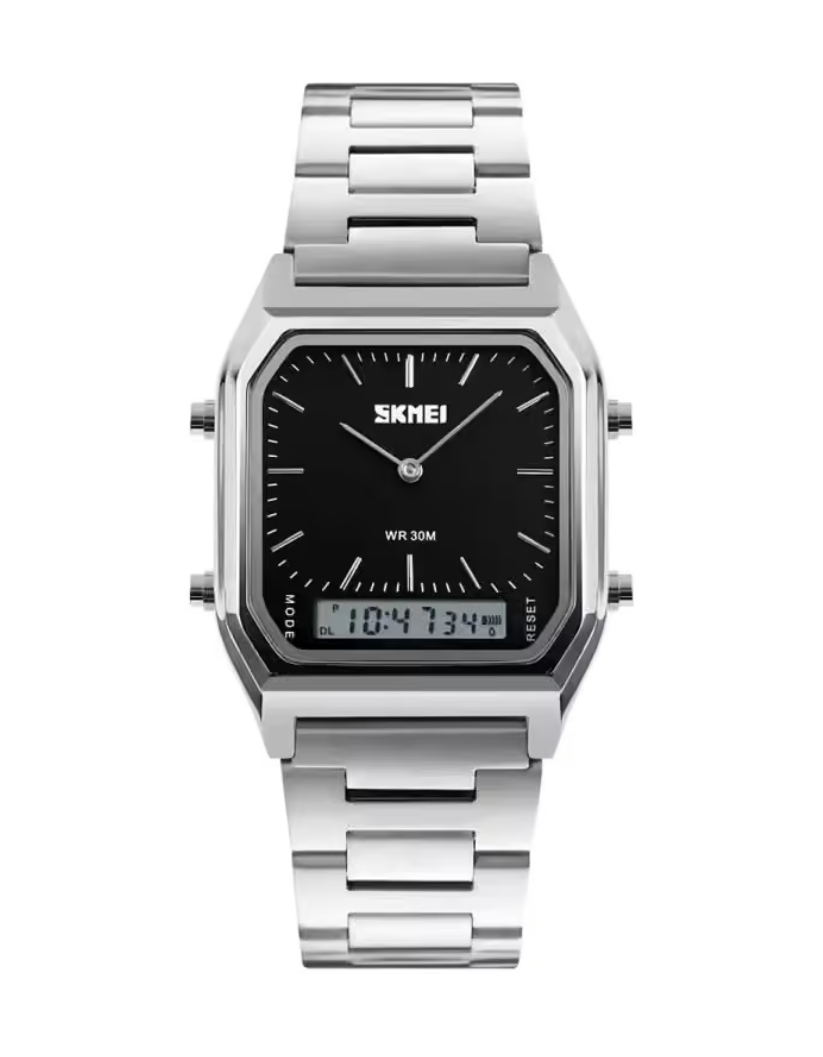 Skmei 1220-G-CH-BLK Metal Band Men Watch