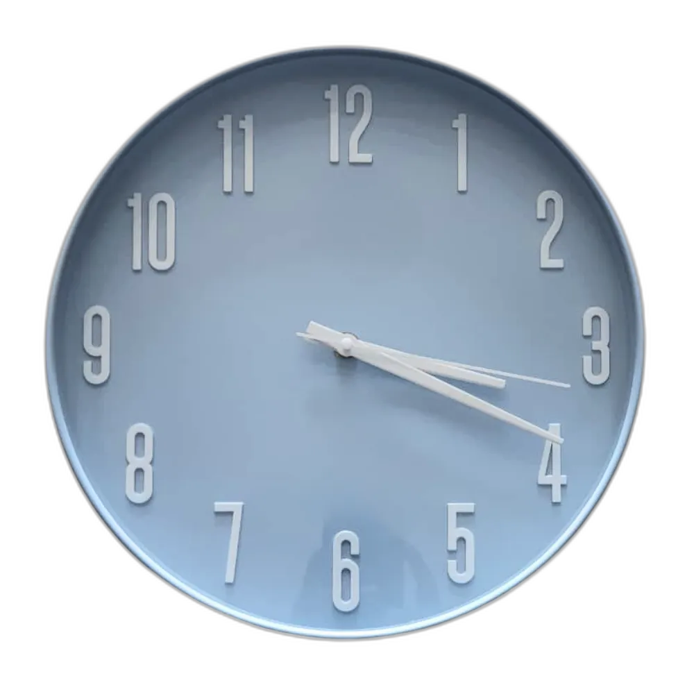 Home Decoration Round Plastic Wall Clock