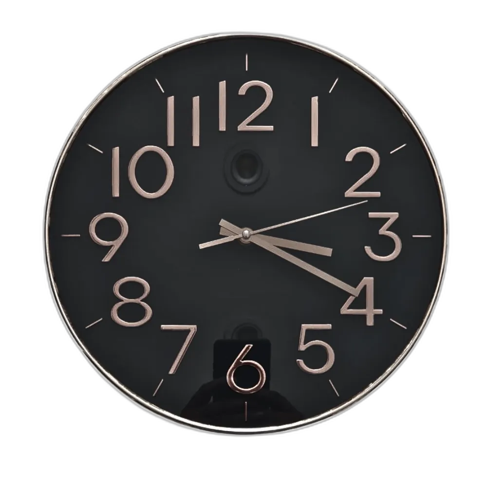 Home Decoration Round Plastic Wall Clock