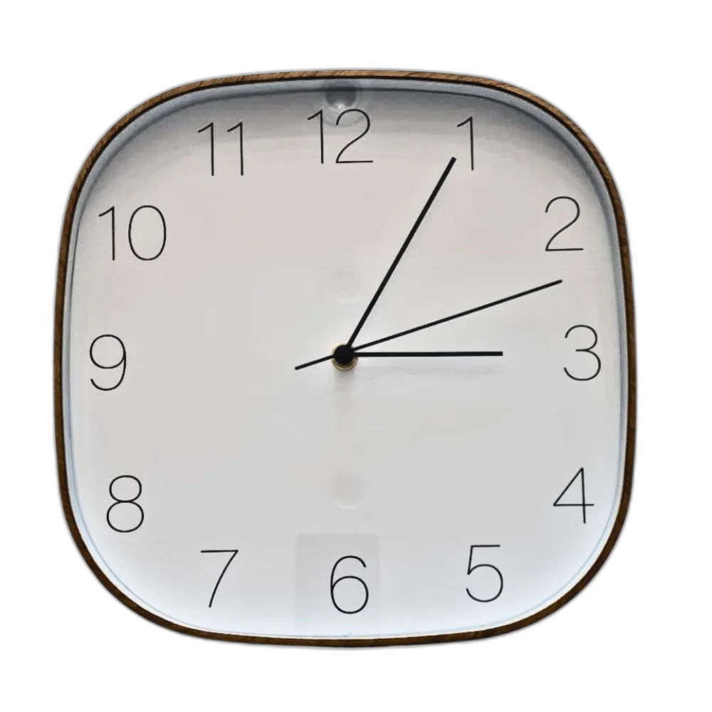 Home Decoration Square Plastic Wall Clock