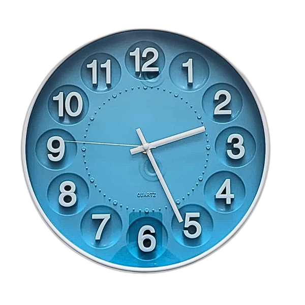 Home Decoration Round Plastic Wall Clock