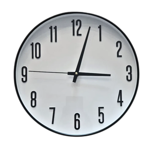Home Decoration Round Plastic Wall Clock