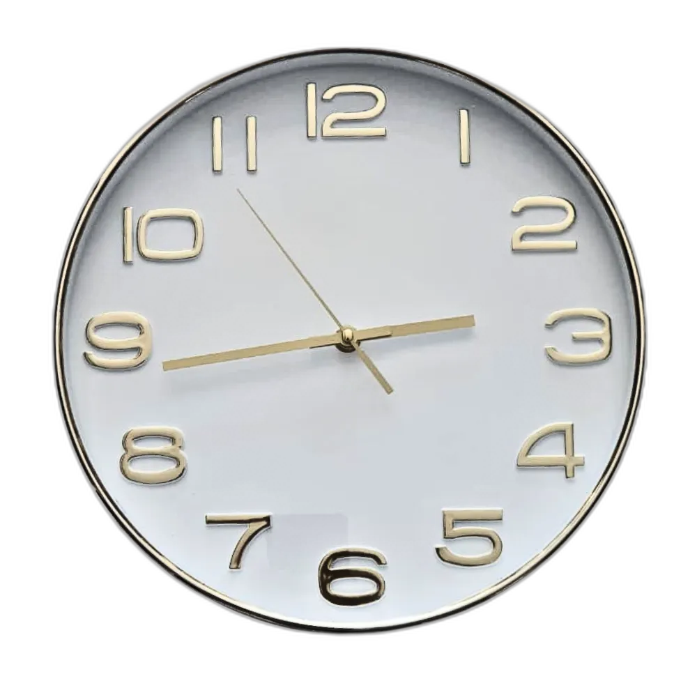 Home Decoration Round Plastic Wall Clock