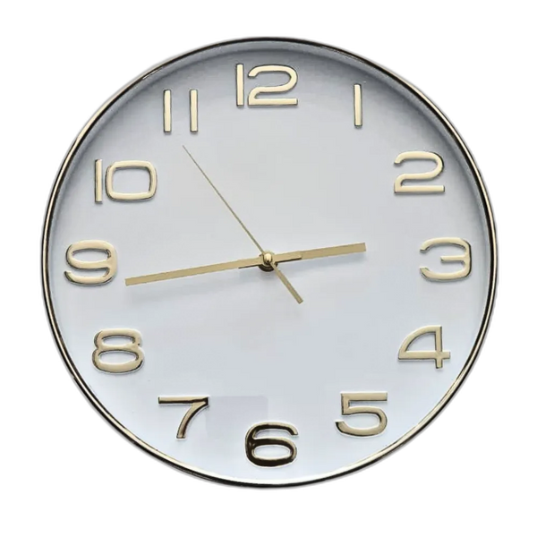 Home Decoration Round Plastic Wall Clock