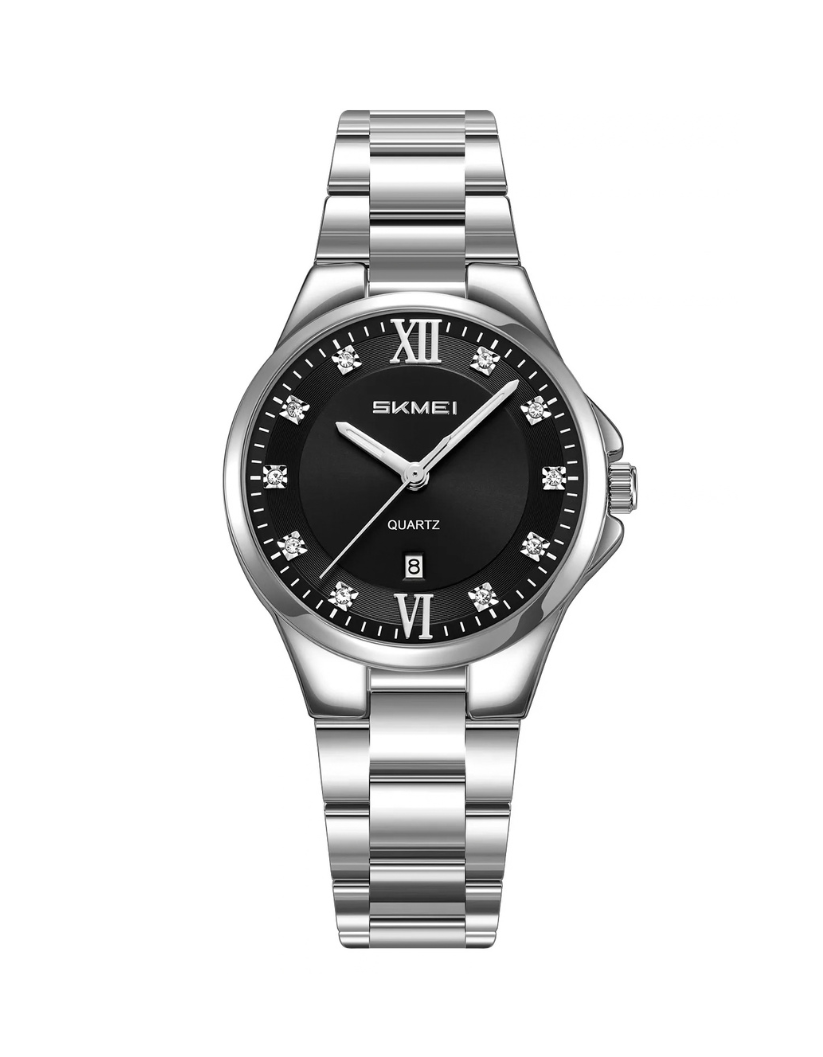 Skmei 2158-CH-BLK Metal Band Men Watch