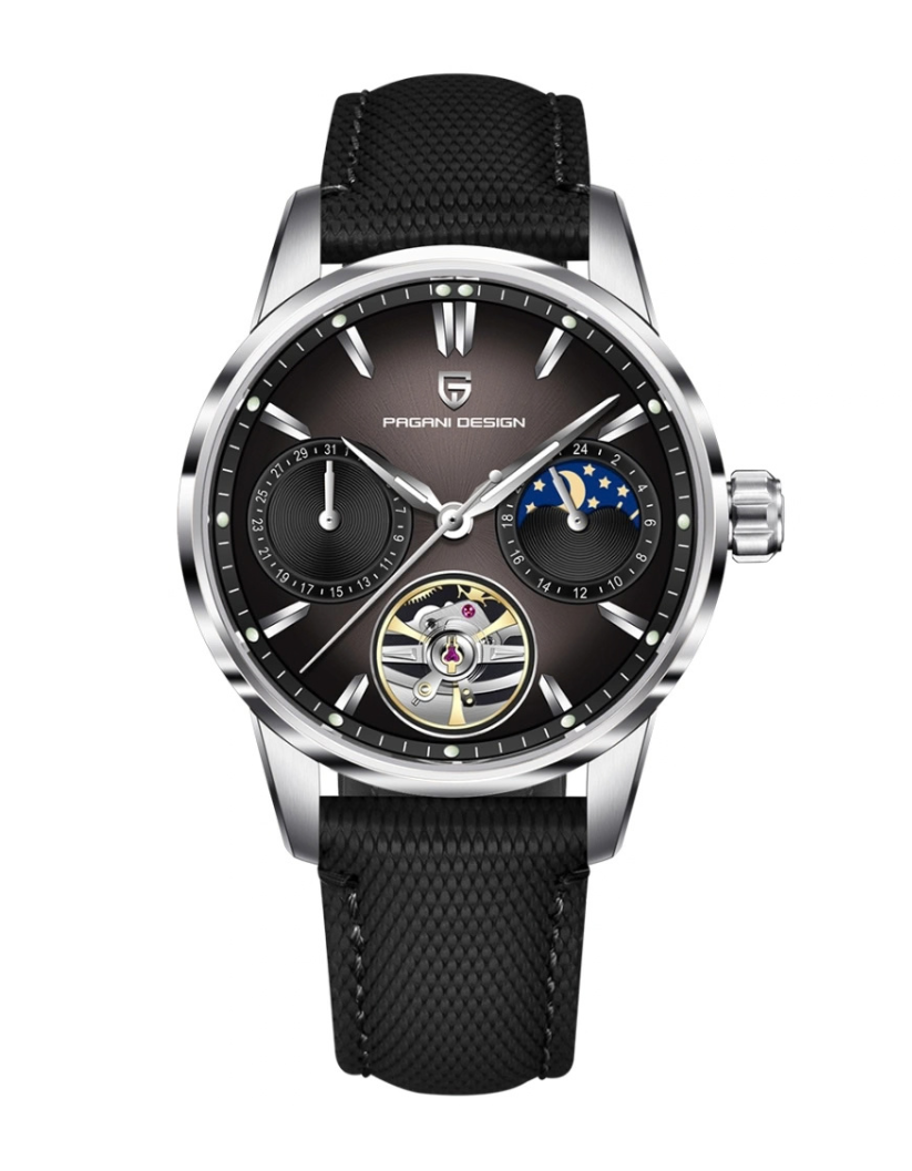 PAGANI DESIGN Automatic Men's Watch 41MM Leather Business Wrist Watch  PD-YS021