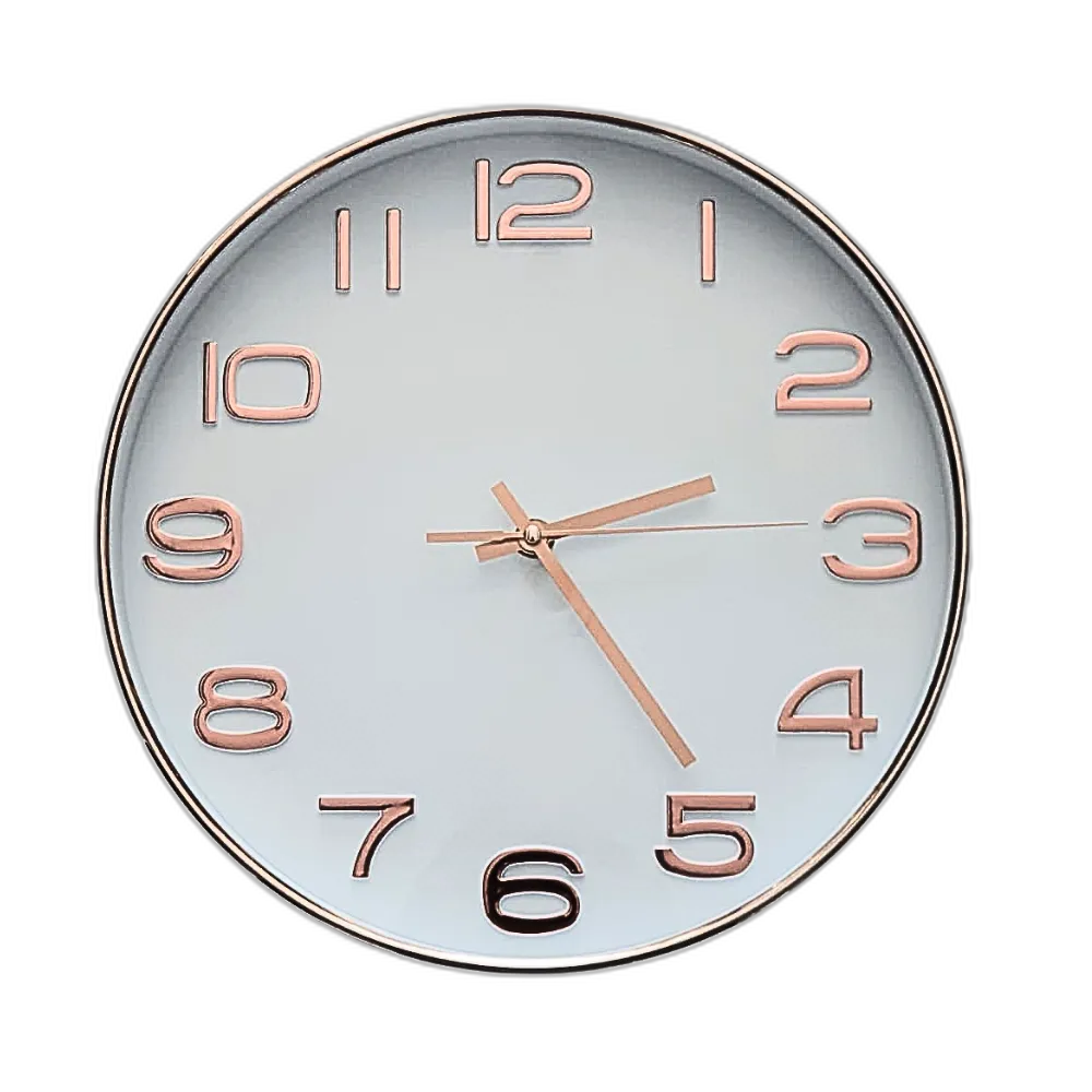 Home Decoration Round Plastic Wall Clock
